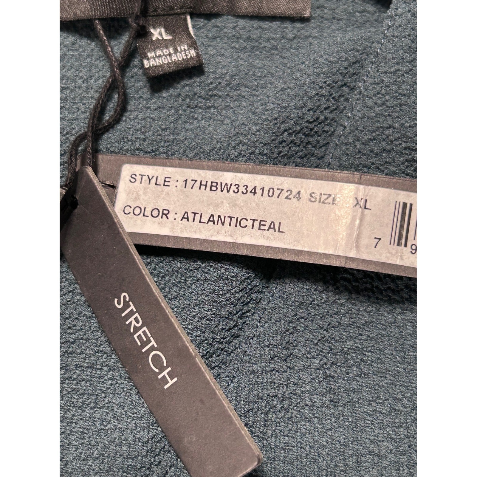 NEW Harve Benard Women XL Atlantic Teal Tie Neck Bell Sleeve Blouse Top – AC