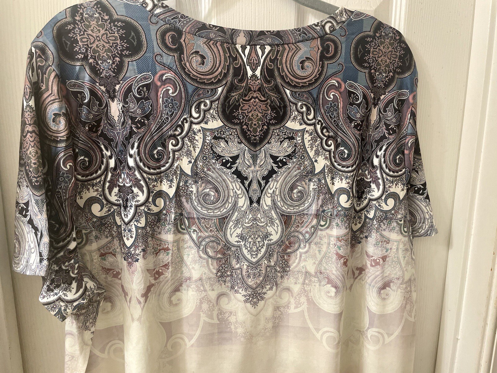 TWO Very Comfortable Pretty stylish Ladies Multi Color Ombré Hint Casual Tops.