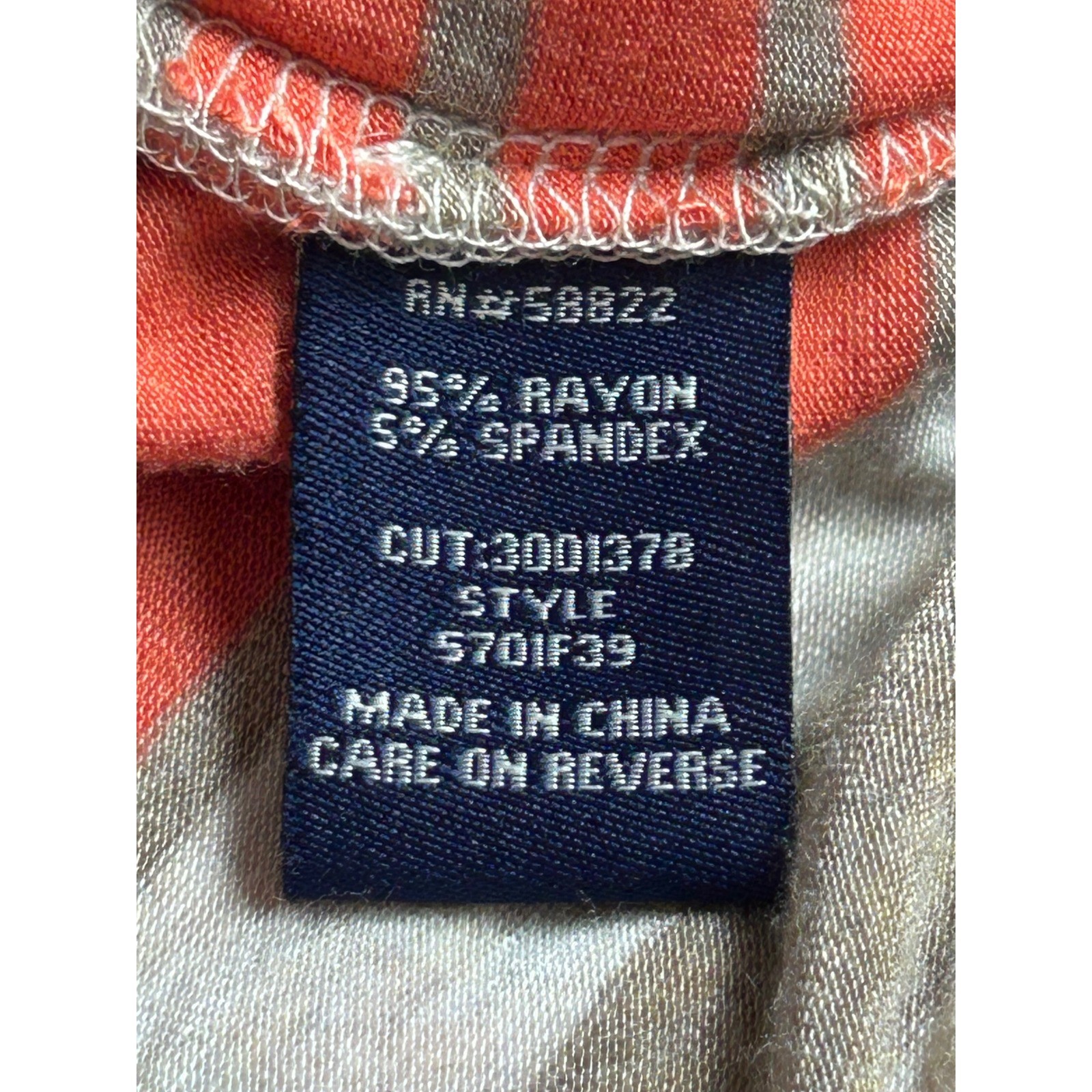 Max Edition Womens Striped Dolman Sleeve Poncho Top Oatmeal Orange S/M 5701F39