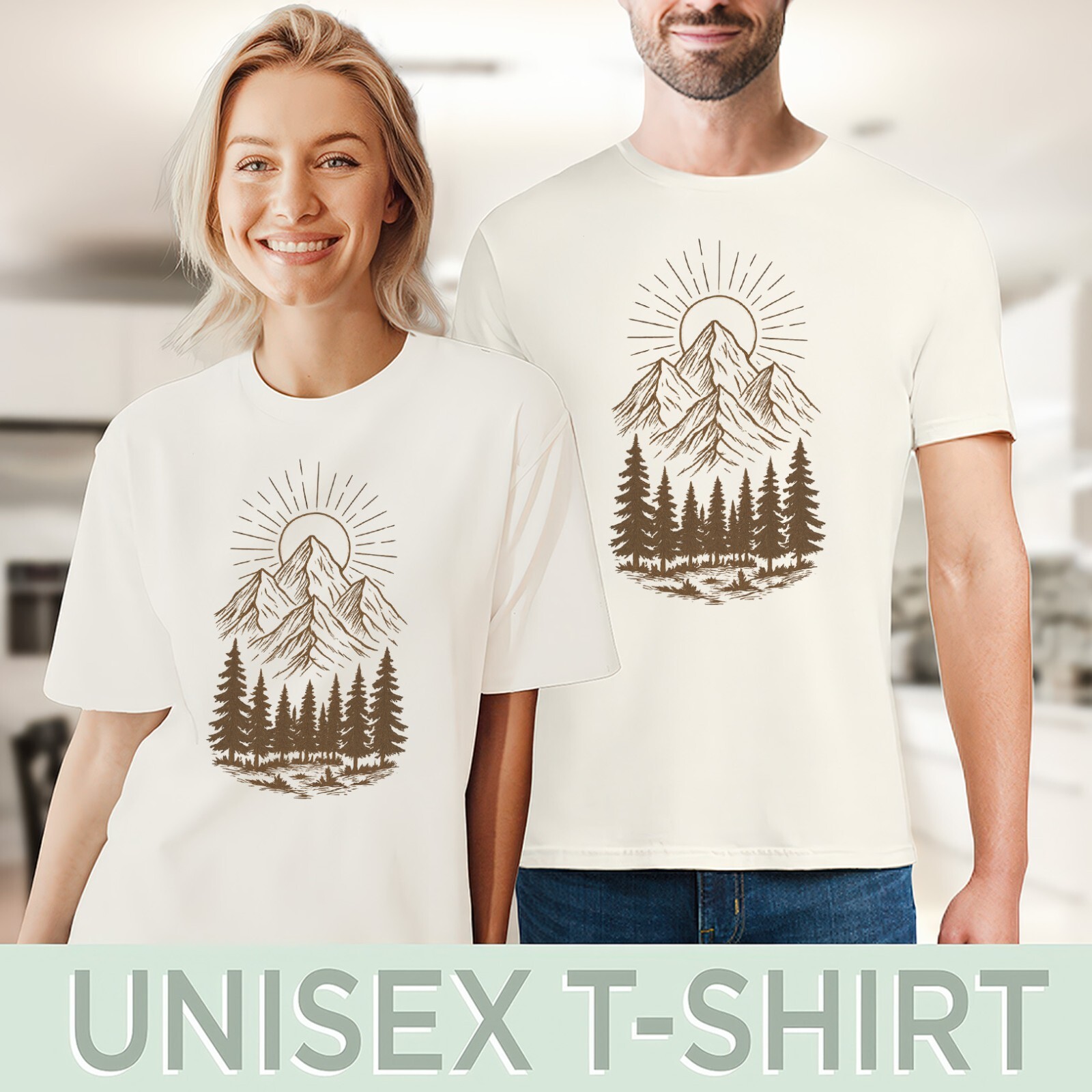 Mountain Sunrise Tee Nature Adventure Shirt