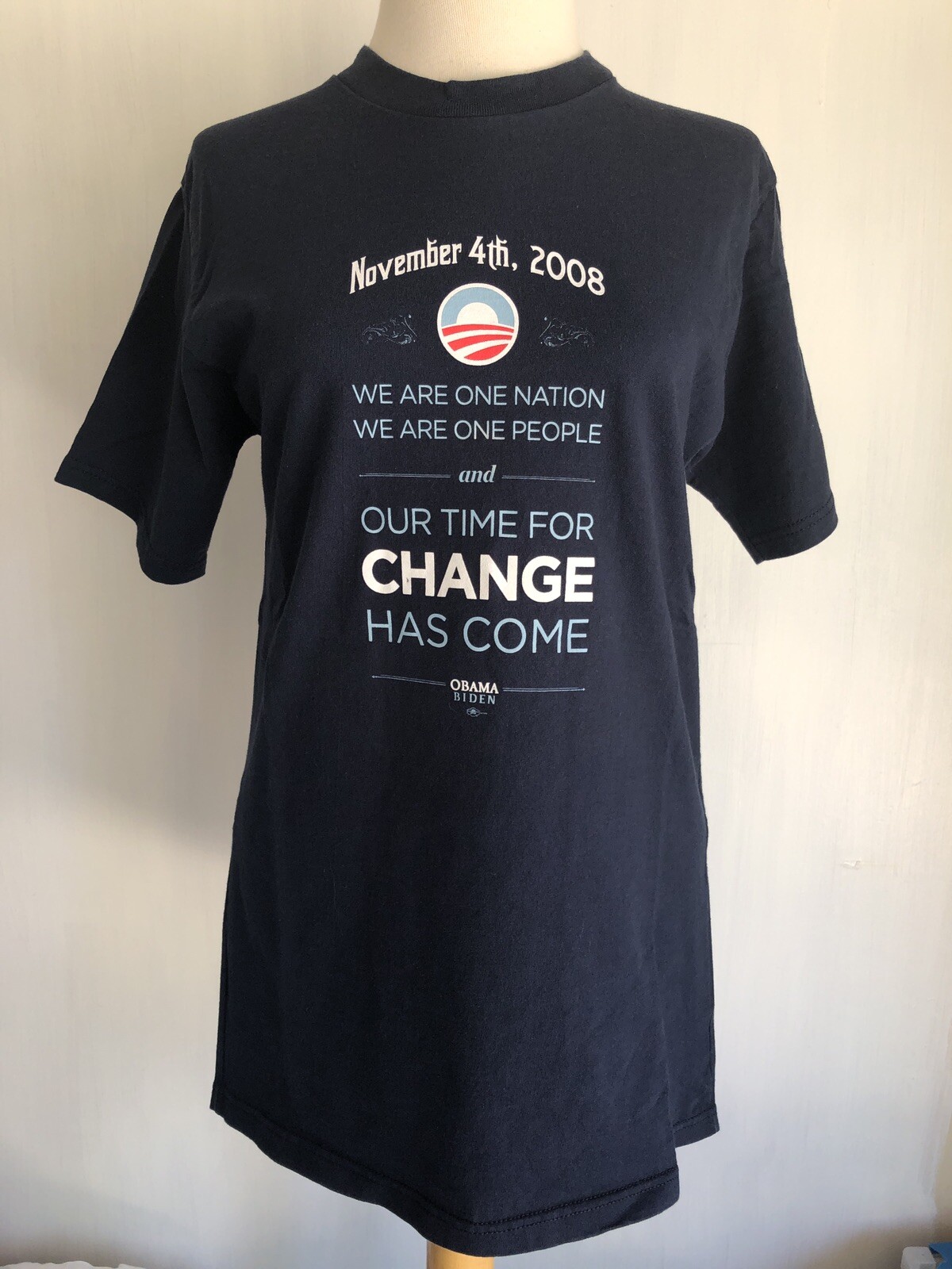 BARACK OBAMA JOE BIDEN November 4, 2008 Presidential Election T-Shirt Sz Medium