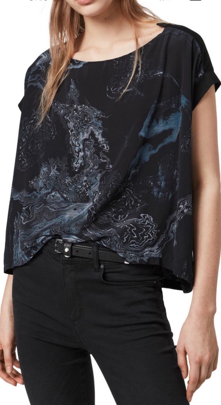 All Saints Top L NWOT Hatsukoi Pina traditional Japanese art