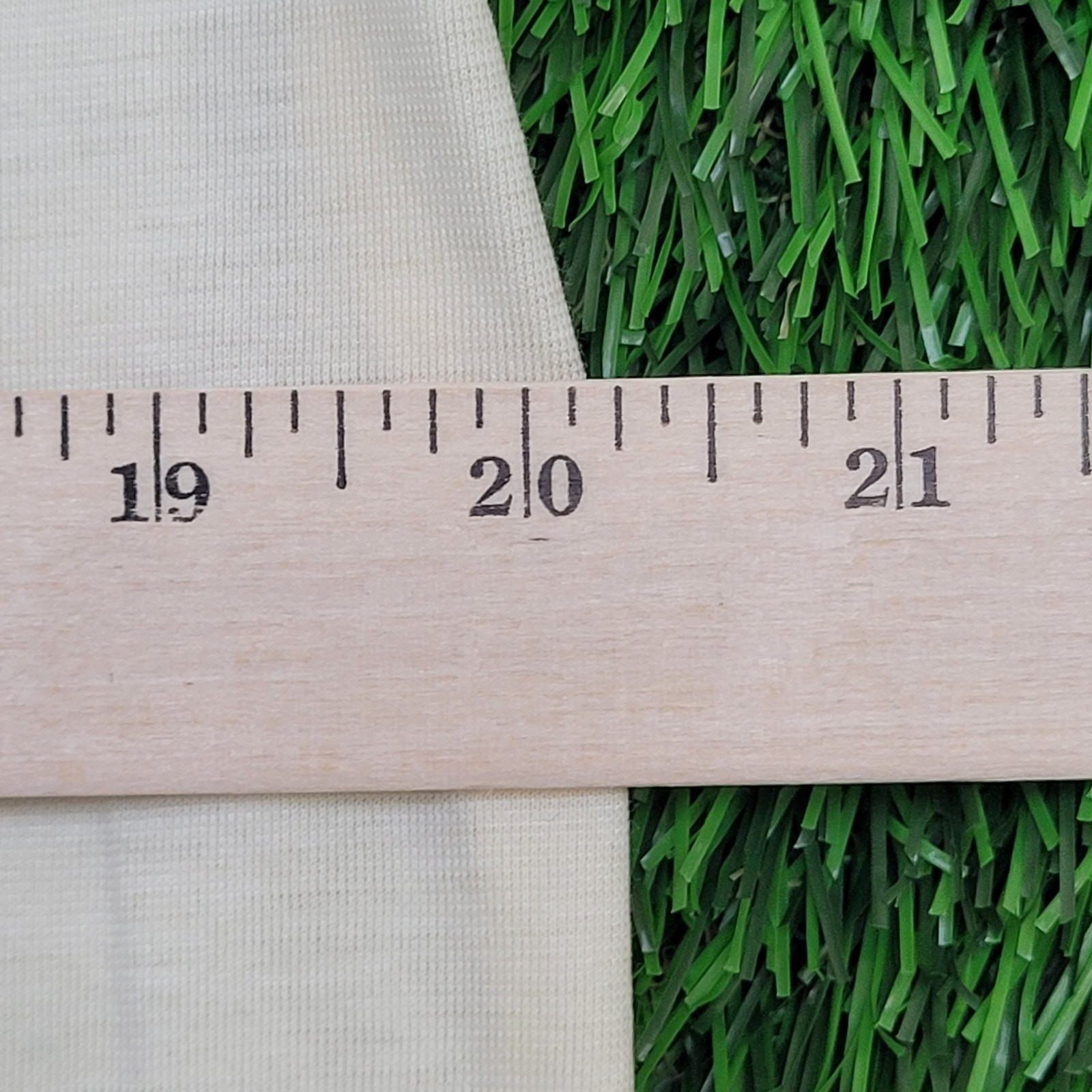 Vintage 90s MOD Polo Shirt Womens Medium 20×18 Beige Cropped
