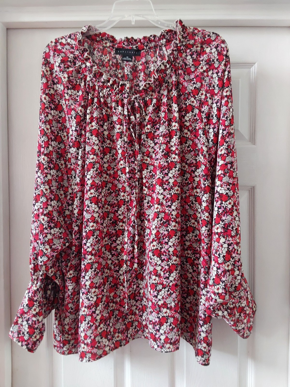 Ladies Sanctuary Multi Colored Floral Long Sleeve Blouse Size 3X