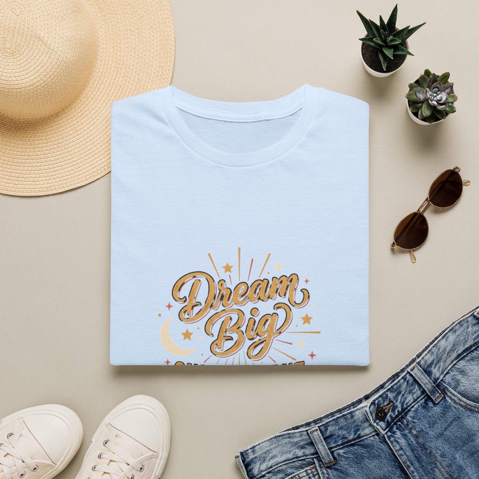 Dream Big Shine Bright T-Shirt — Inspirational Graphic Tee