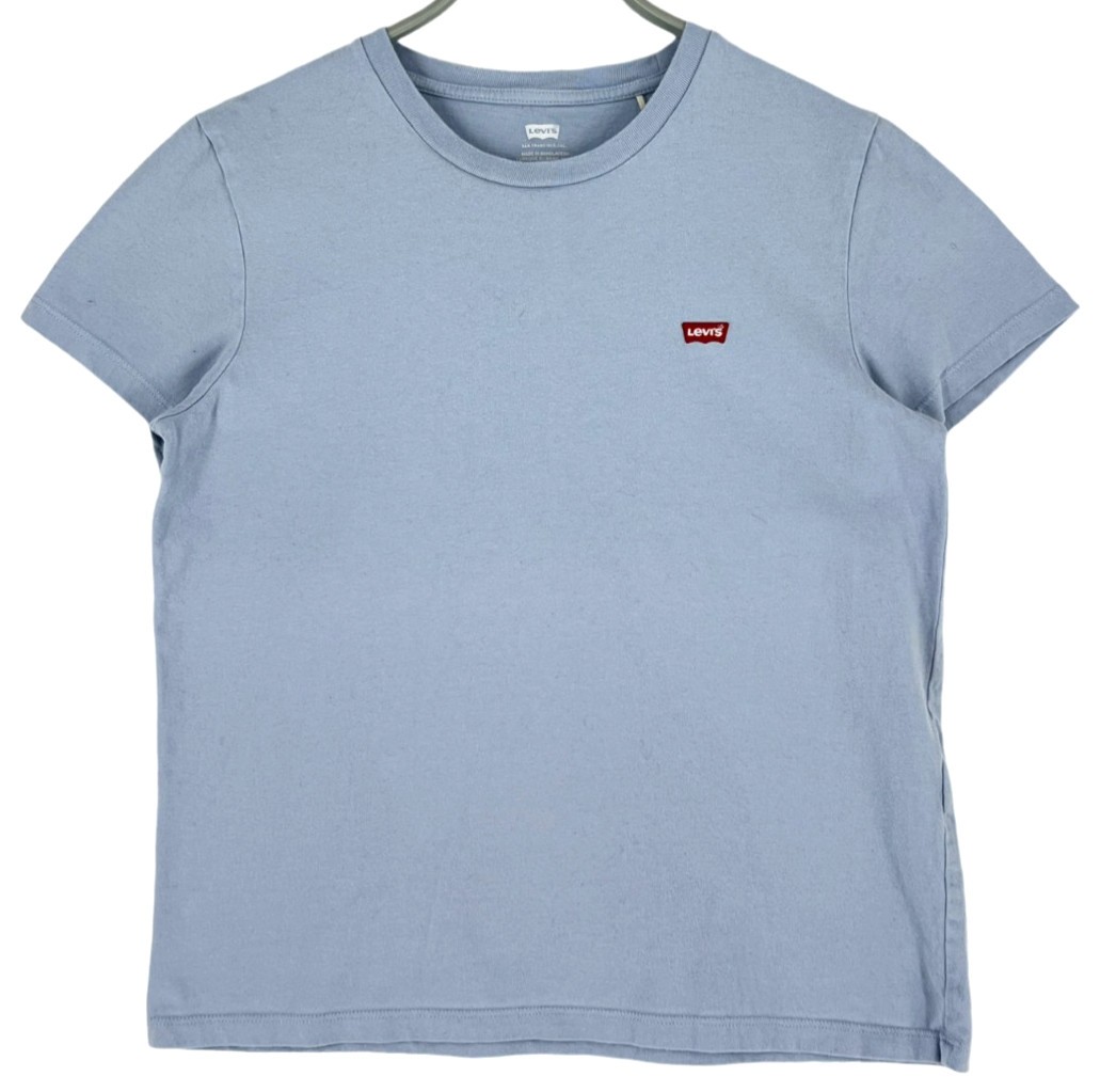 Levi’s Damen T-Shirt Rundhals Kurzarm Größe S Weiß Regular Logo