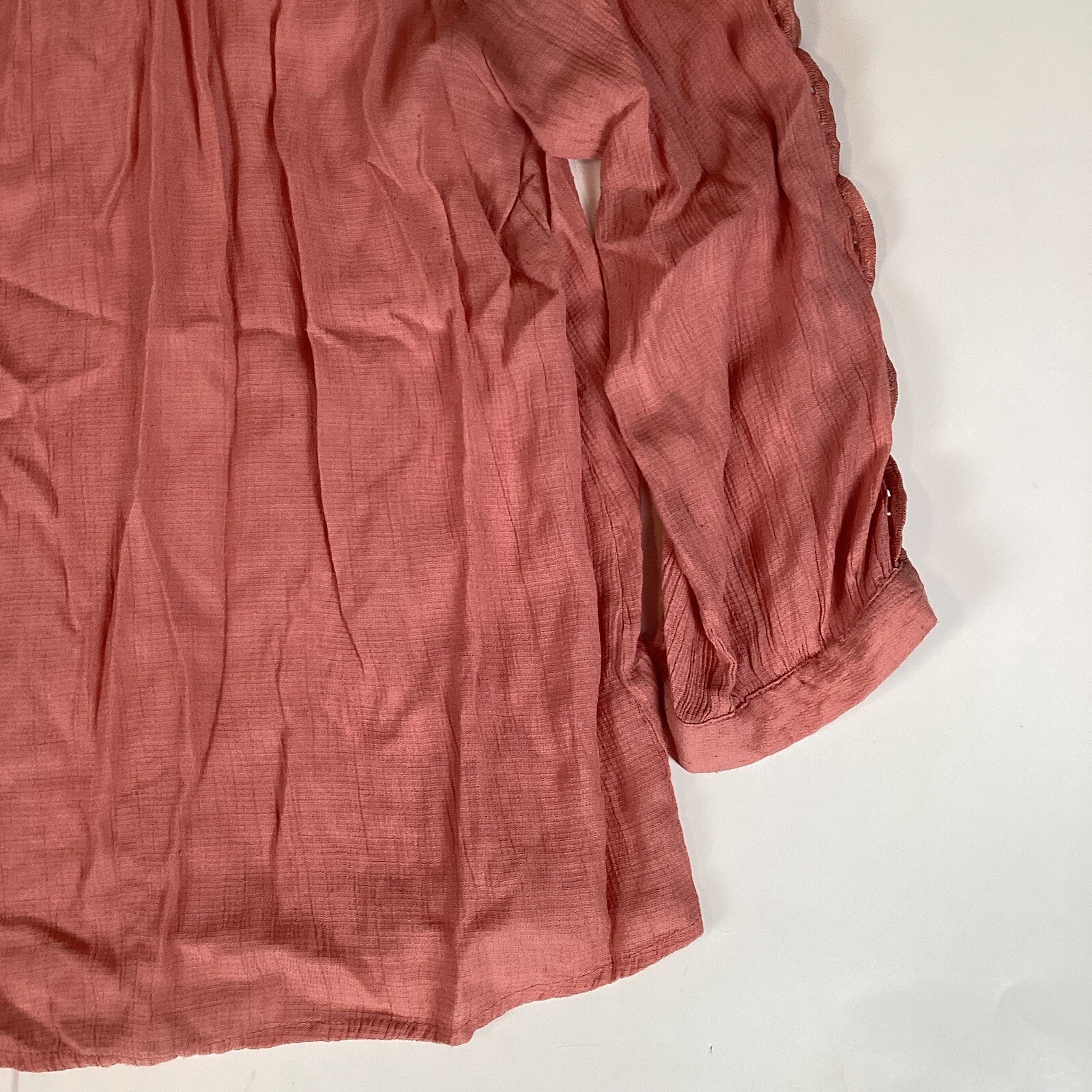 Sweet Wanderer Womens Blouse Shirt Top Sz L Large Long Sleeve Casual Solid