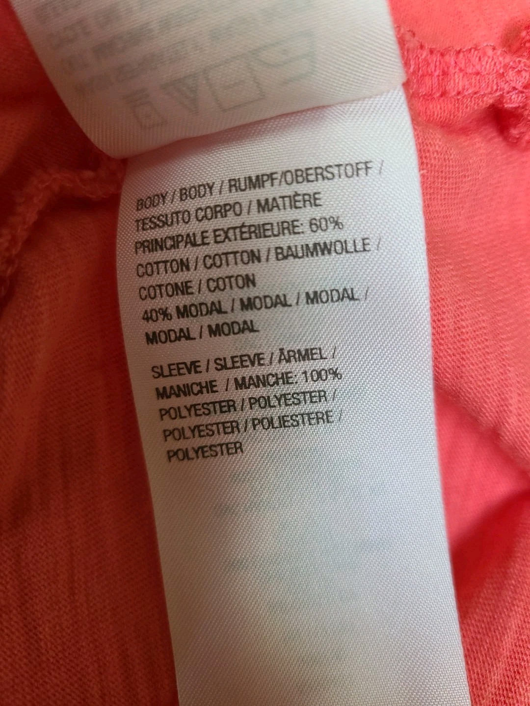 Belle Kim Gravel Coral Knit Top Chiffon Trim 1X