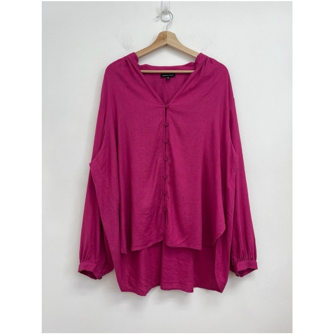 Universal Standard Avalon Linen Blend Lightweight Feminine Relaxed Blouse 18-20