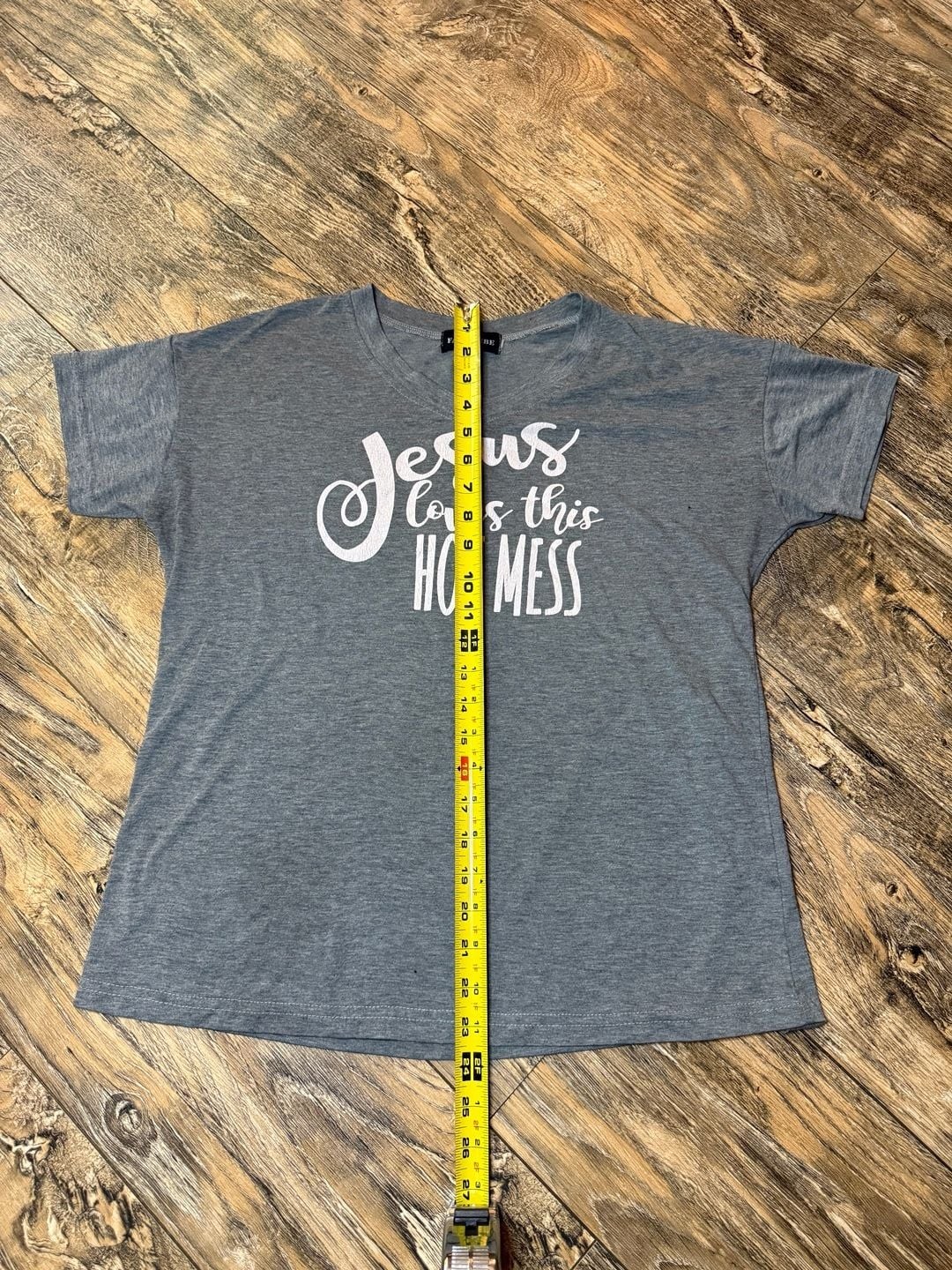 Fancyqube Jesus Loves This Hot Mess Women’s V-Neck Graphic T-Shirt
