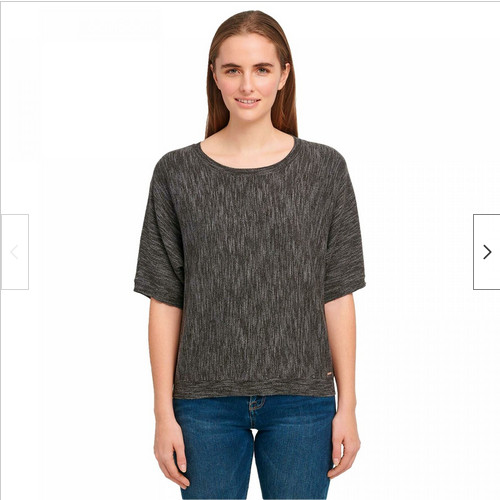 DKNY Jeans Women’s Dolman Sleeve Top(Charcoal Heathe,MEDIUM)NWT