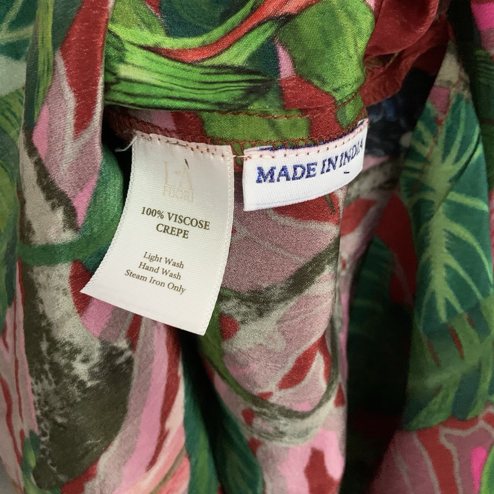 Just Bellina Tropical Parrot Tucan Floral Peasant Festival Blouse Tassels sz XS