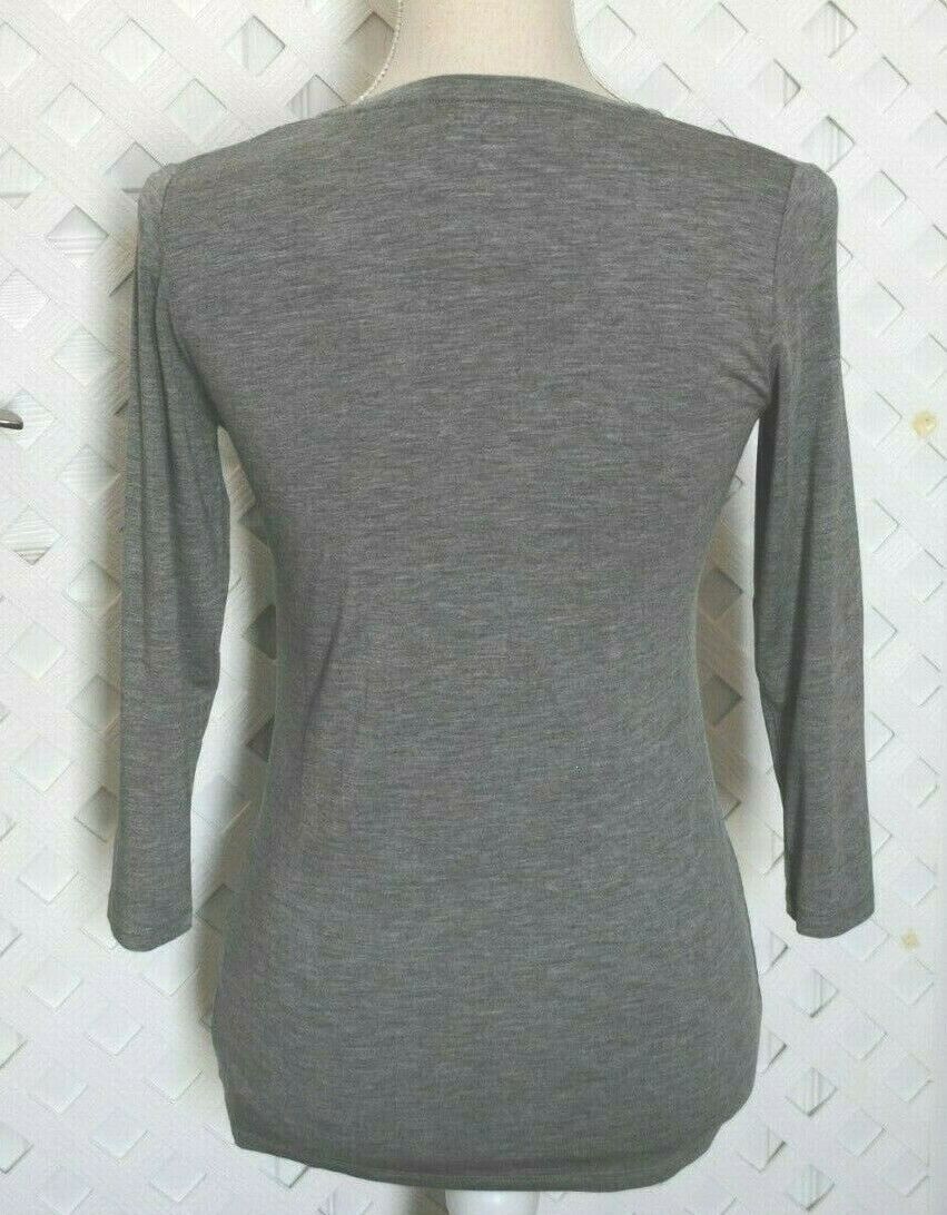 Filatures Du Lion SHARI’S PLACE BOUTIQUE Gray Extra Soft Jersey Top NWT Small