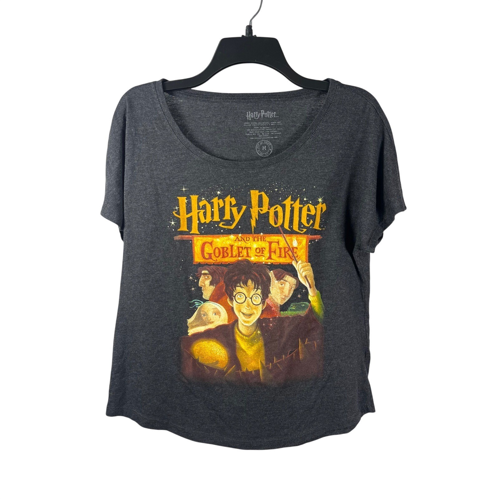 Harry Potter and the Goblet of Fire Graphic T Shirt Women’s Medium Dark Gray