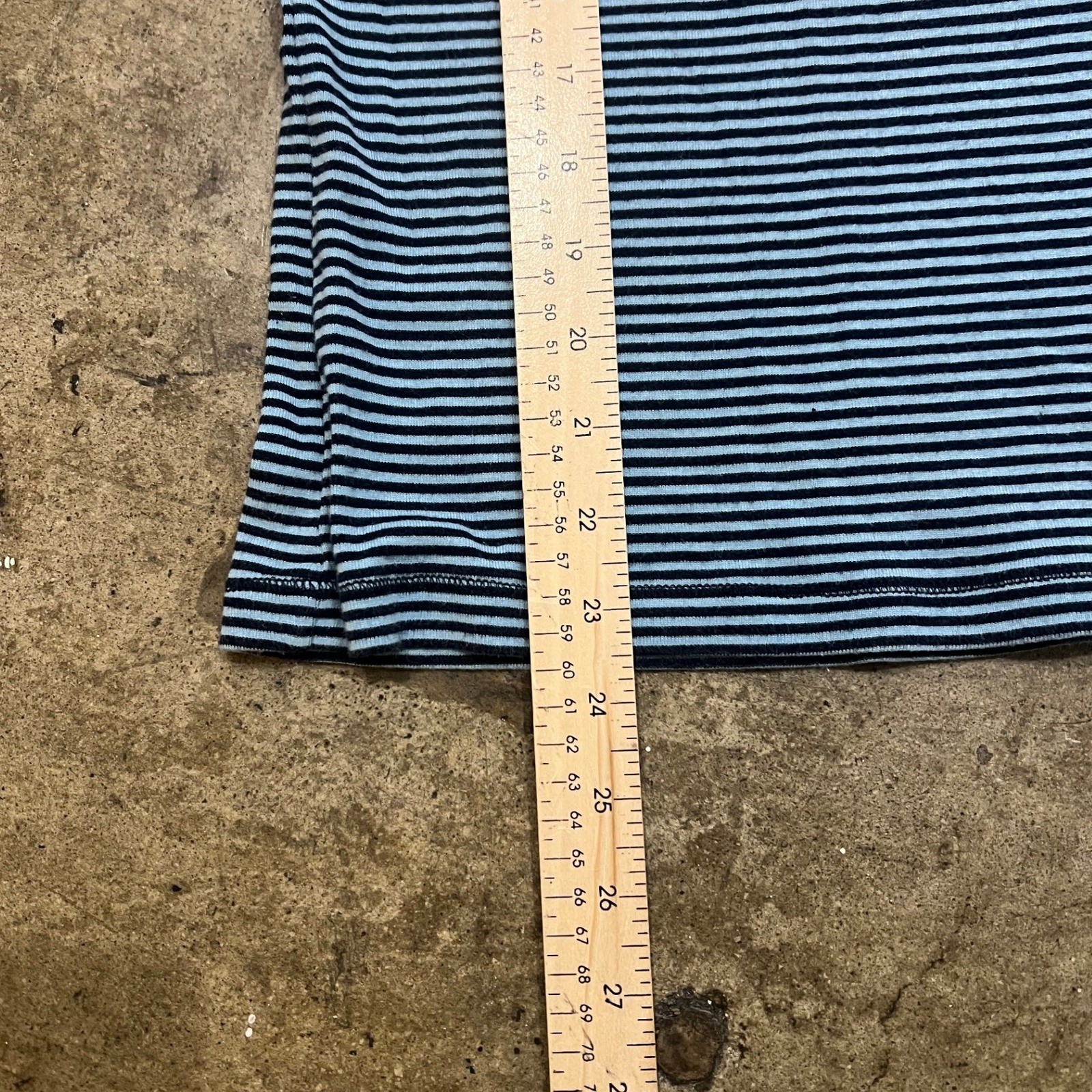 Navy Blue Striped Long Sleeve eyecrave