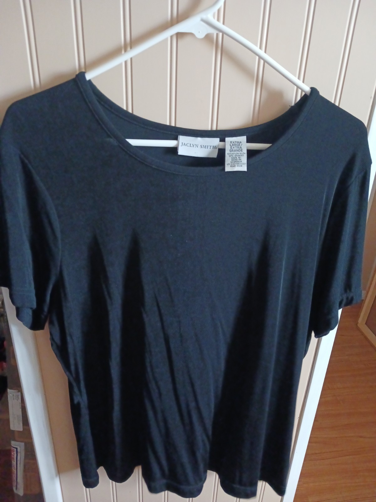 Jaclyn Smith Soft Dressy/Casual Black Pullover Top. SZ XL