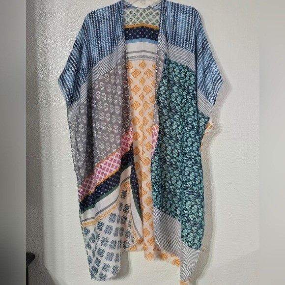 Do Everything In Love Boho Kimono One Size Bohemian Lightweight