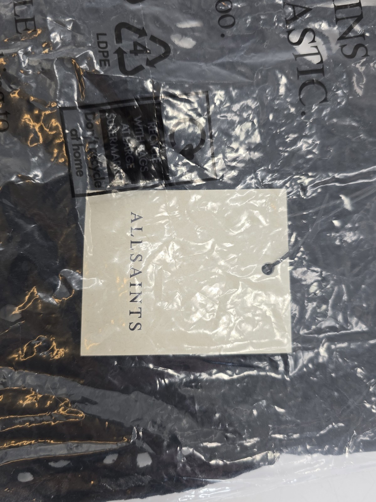 NWT All Saints Women’s Meadow Embroidered Top – Color Black – Size UK 8/US 4