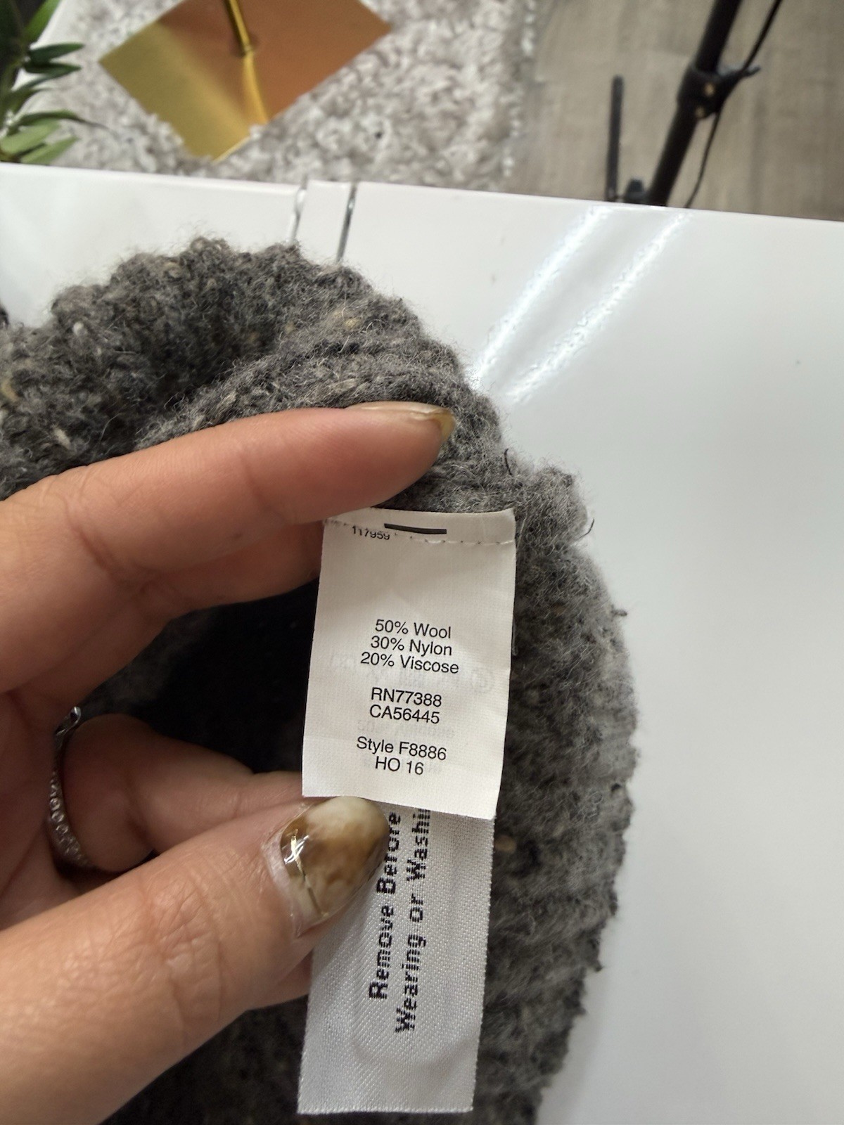 Madewell Speckled Knit Mock Neck Sleeveless Top Gray Size Small