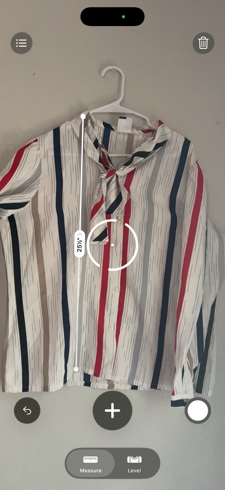 Solos Women’s White Red Blue Striped Tie Neck Long Sleeve Button Blouse 12