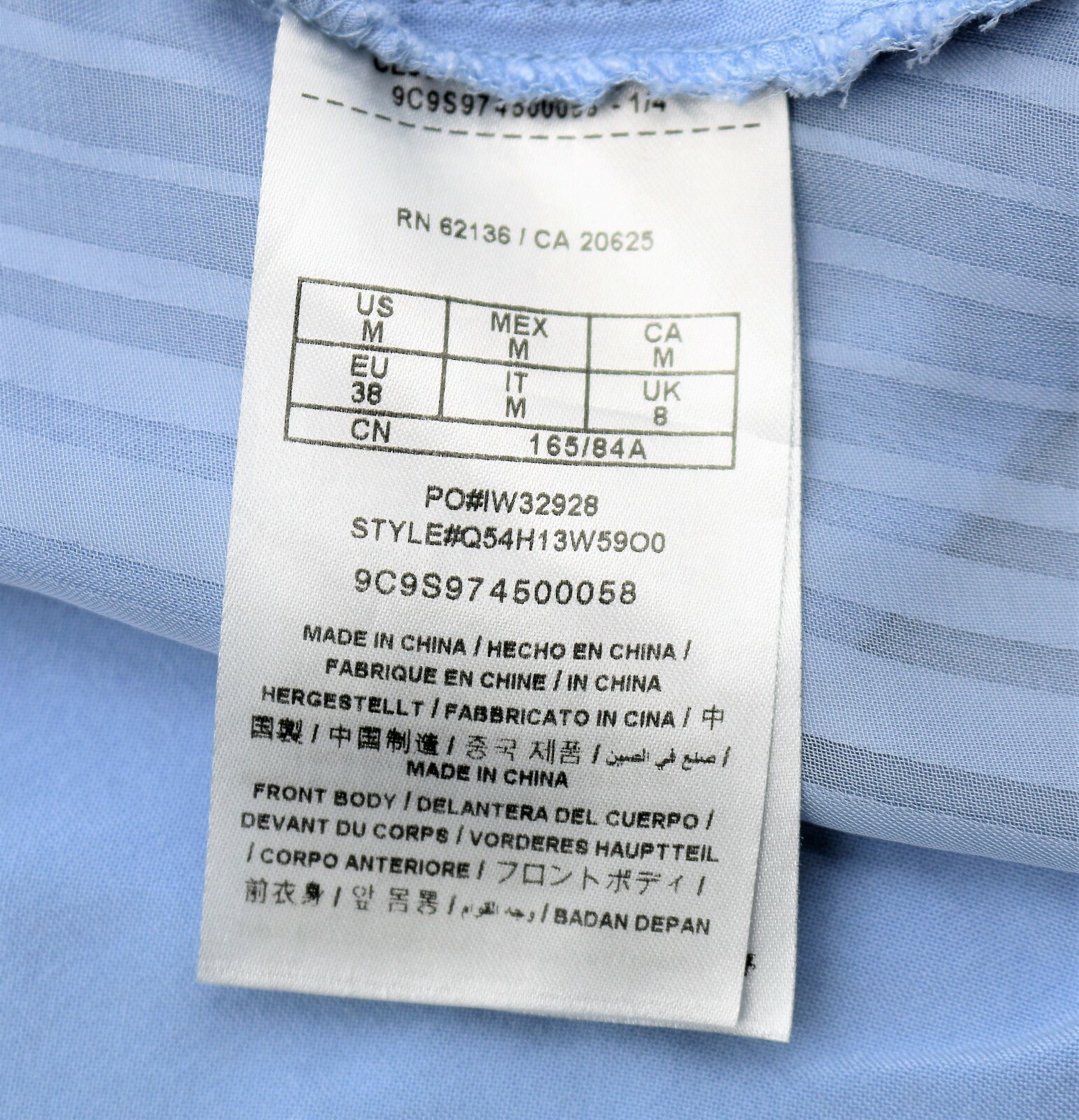 Guess Women’s sleeveless Blue top Asymmetrical full front zip sheer back size M