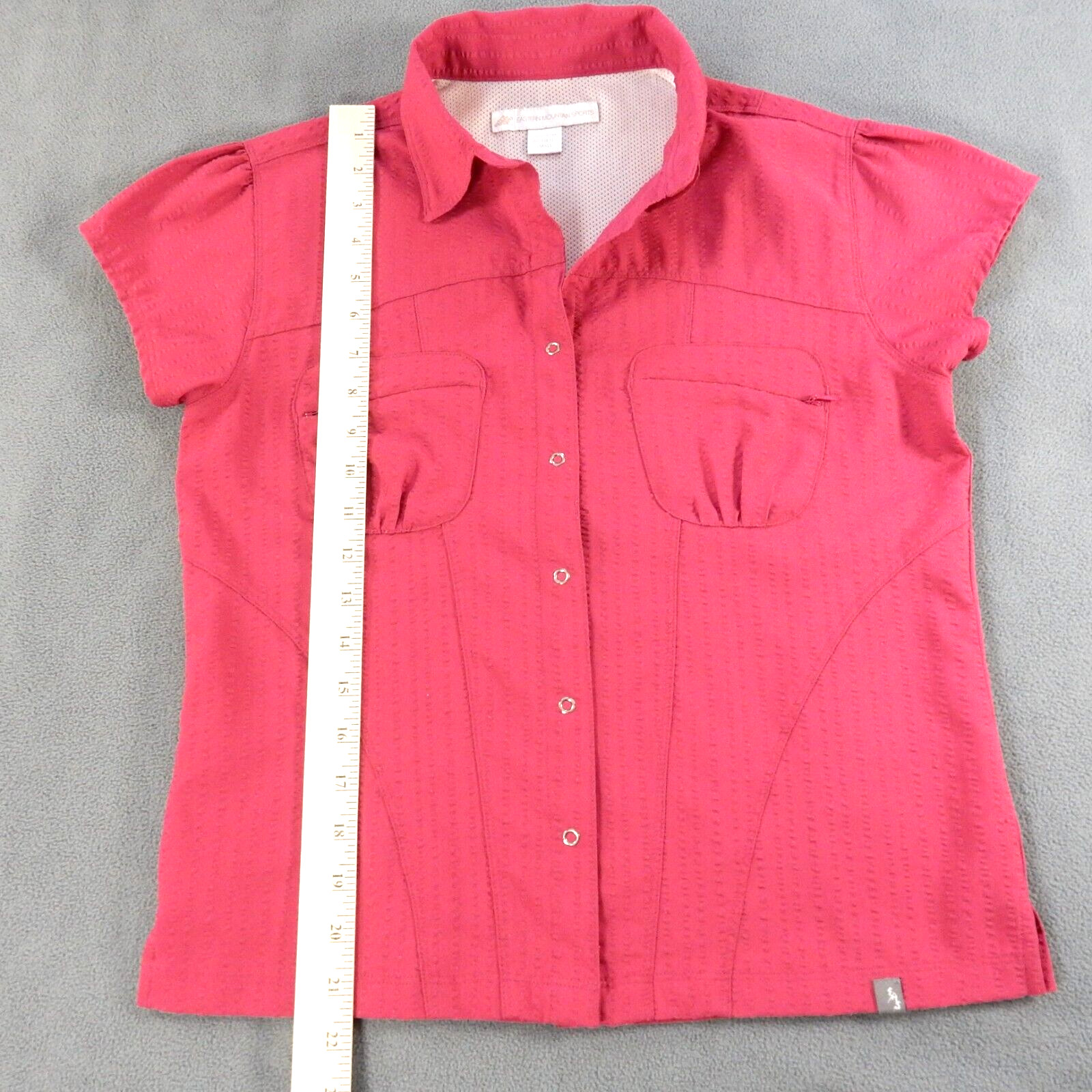 Eastern Mountain Sports Womens Shirt Small Pink EMS Vented Outdoor Performance