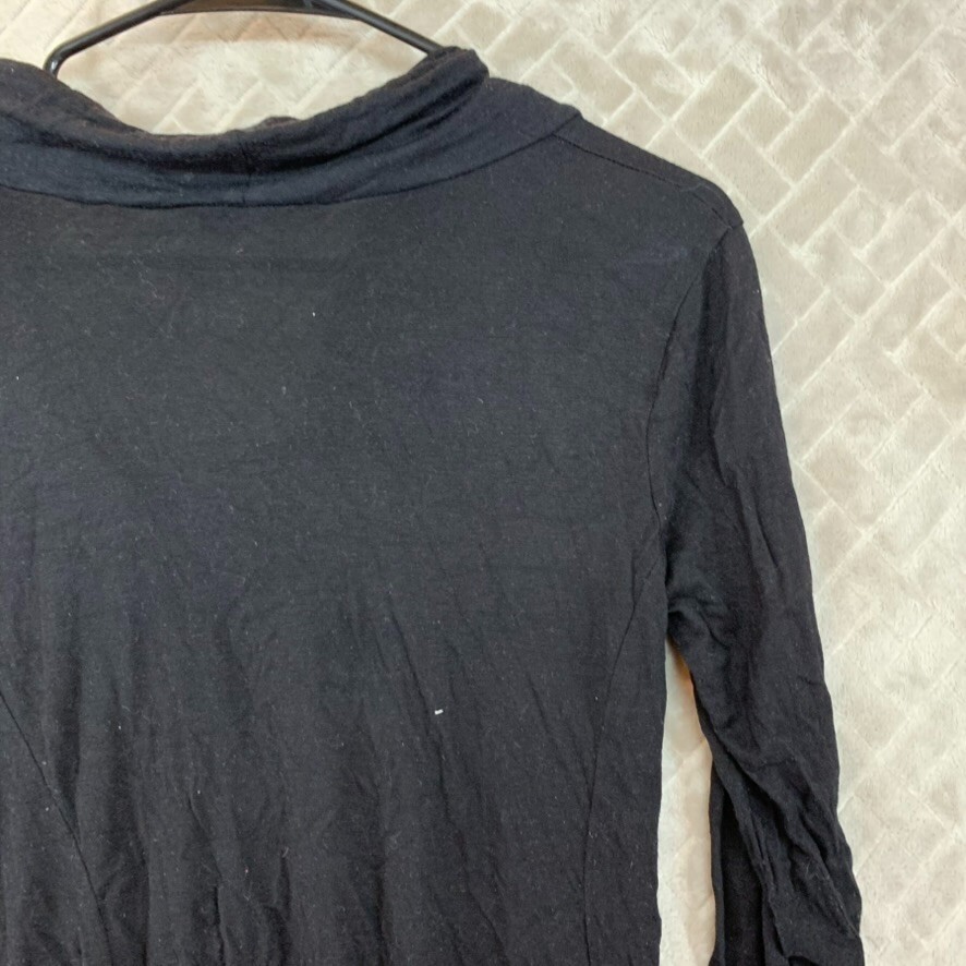 Linda Leal Womens M Tunic Top Black Long Sleeve Whimsy Goth Dark Fairy Slouchy