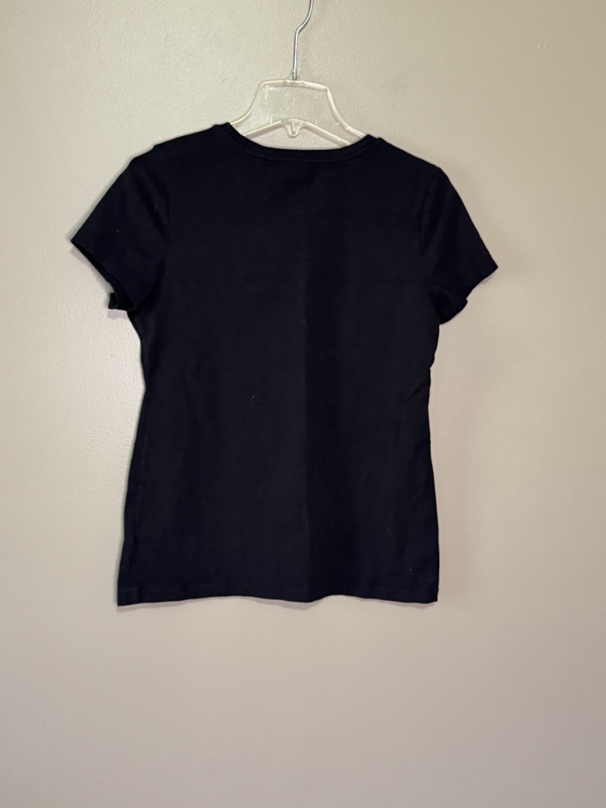 Women’s Black Guess Jeweled Tshirt Size L