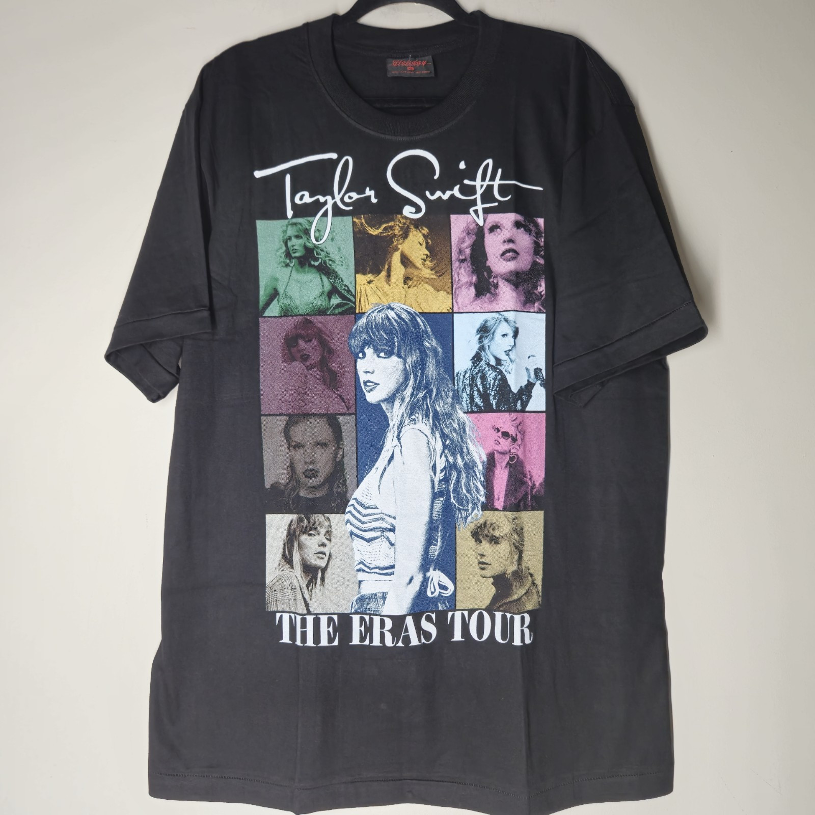 Taylor Swift The Eras Tour Tee T-Shirt Size XL Black Double-Sided