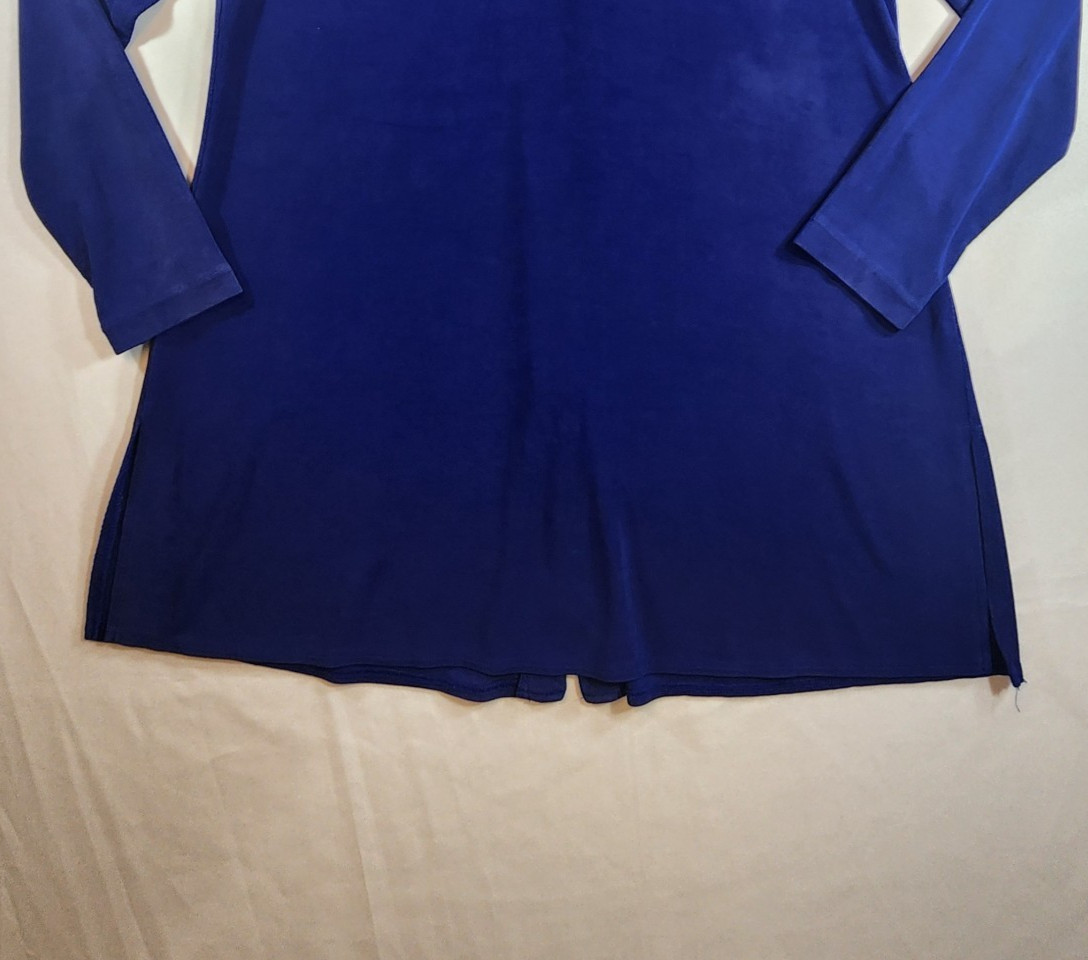 Rabbit Rabbit Rabbit Tunic Blouse Shirt Size 10M Blue Button Long Sleeve