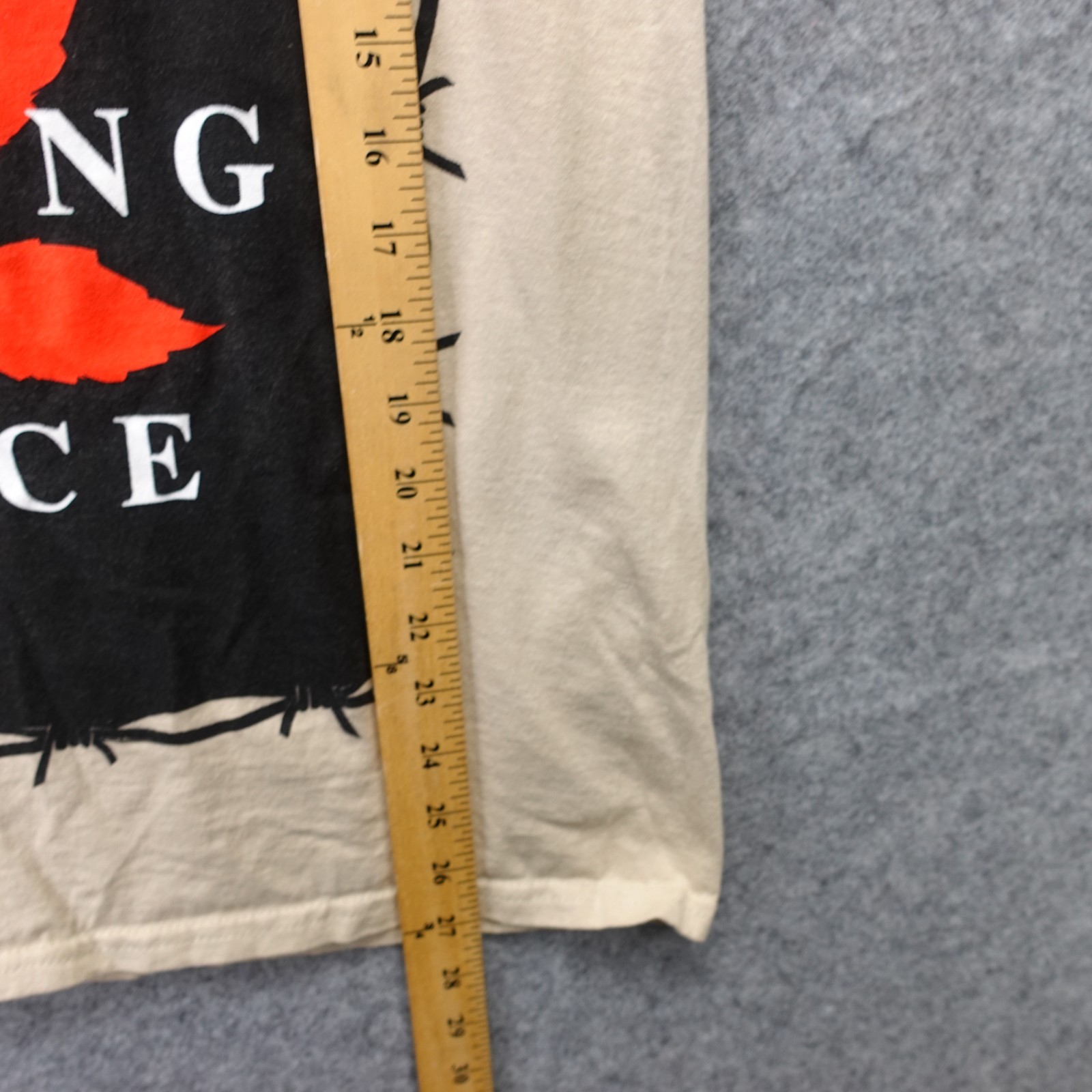 Womens Rose Graphic Shirt M Beige LOSING FRIENDS FINDING PEACE Sand Tee Grunge
