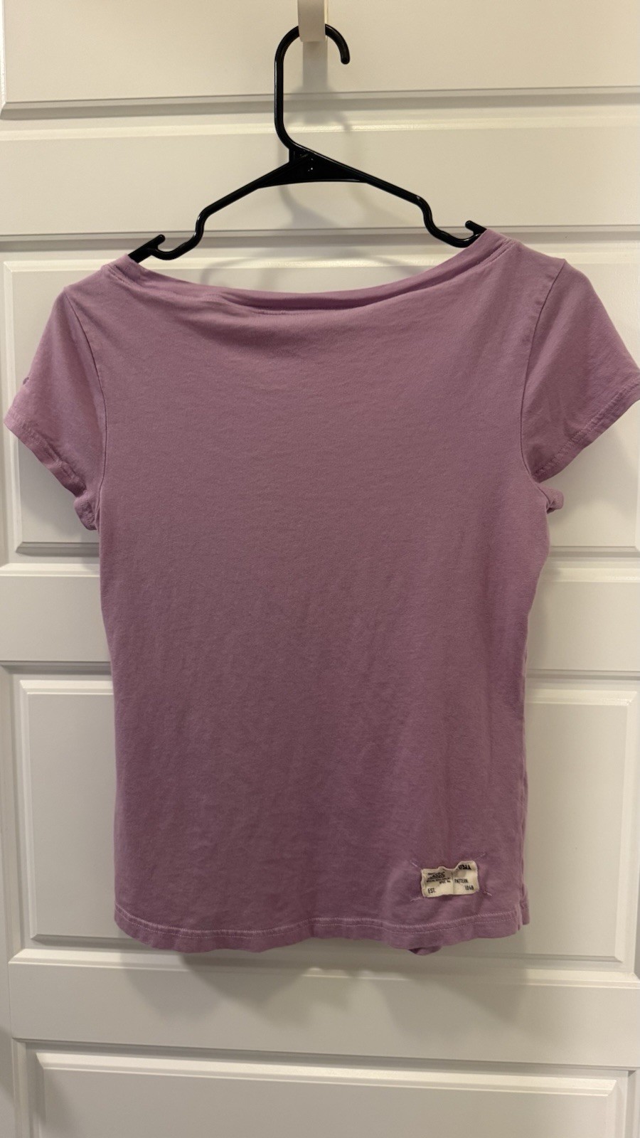 PUMA Women’s Purple Solid Scoop Neck Button Henley Short Sleeve T-Shirt S