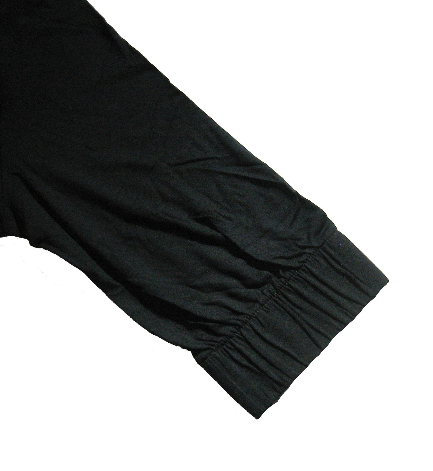 DIALOGUE Elbow Sleeve Boat Neck Top w/Band Detail QVC A81979 BLACK Size XL NWT