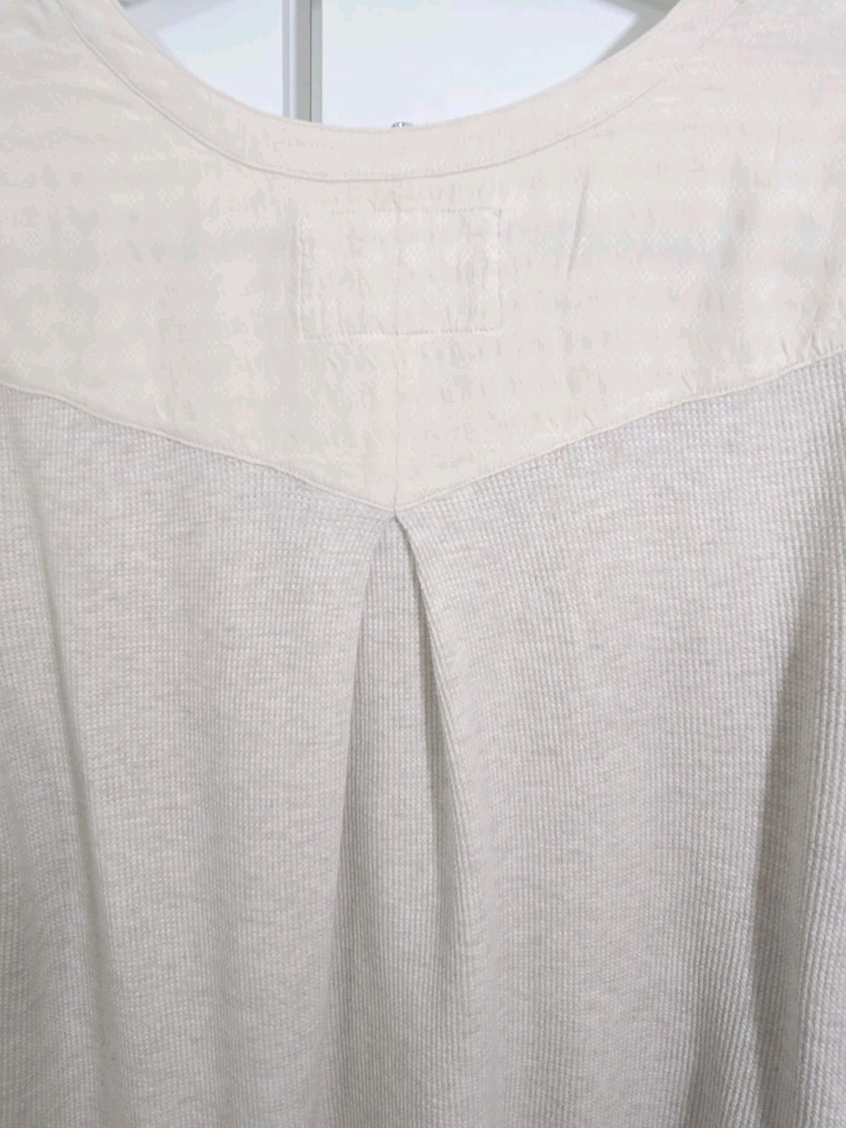 Anthro Saturday Sunday Waffle Henley Dress Tunic M Thermal Loungewear Pockets