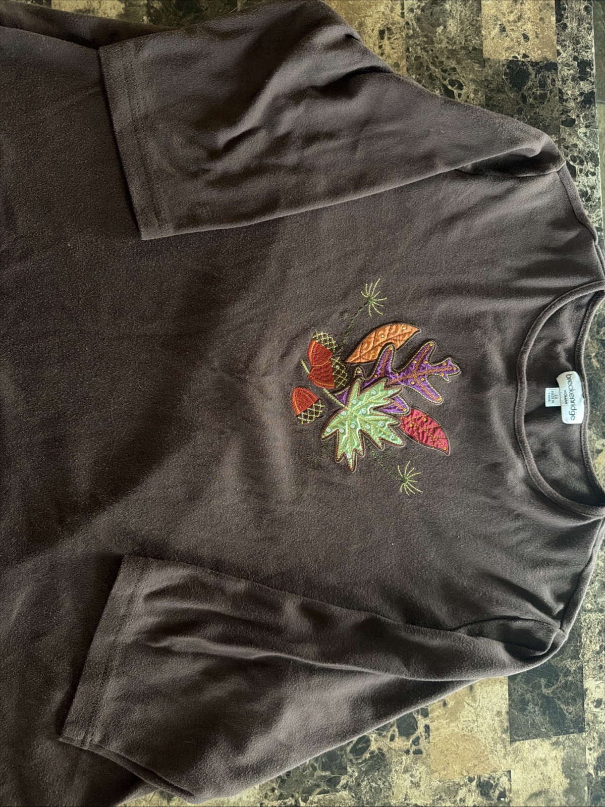 Breckenridge Women’s Plus Size 2X Brown Shirt