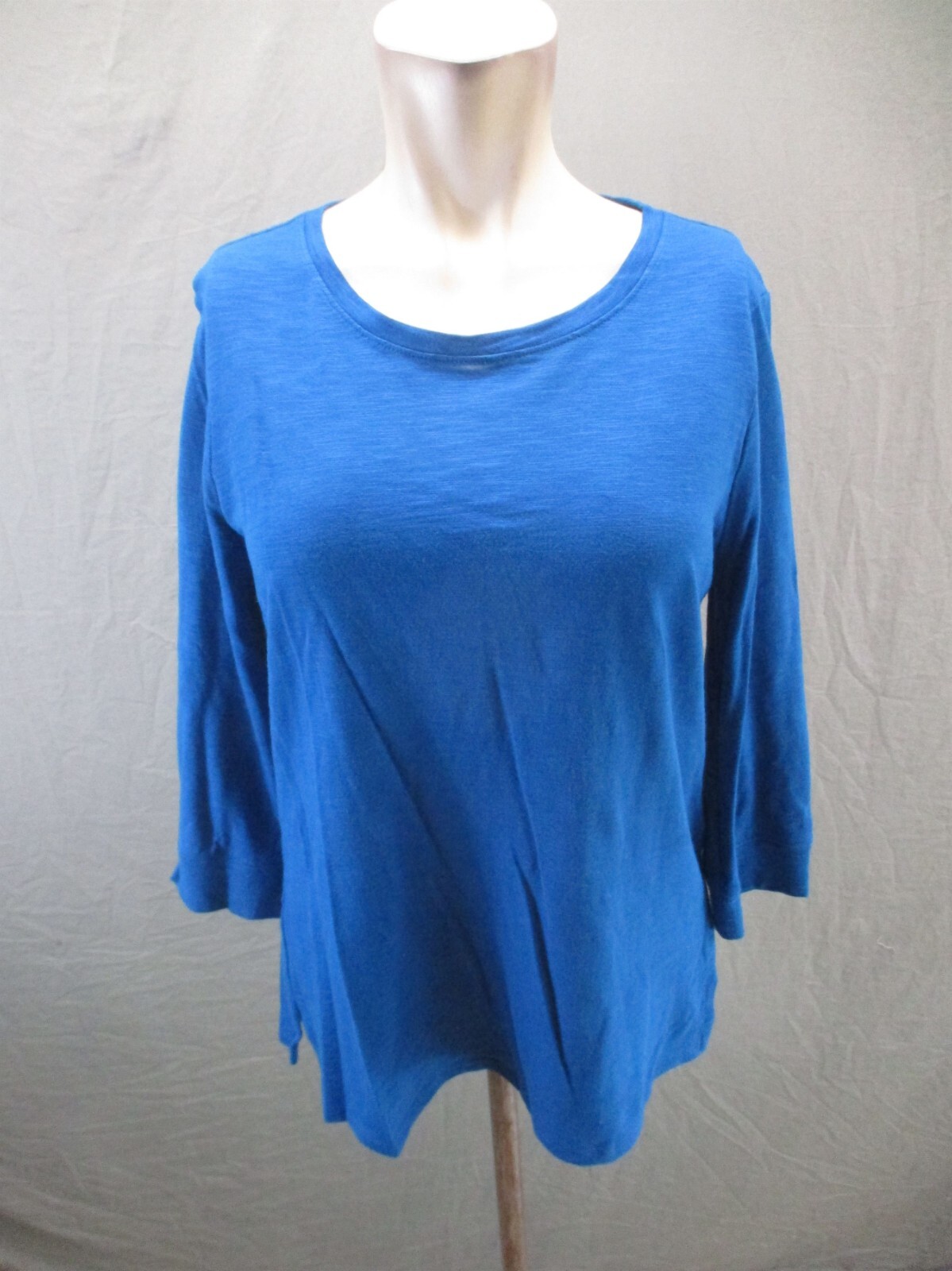 CHICO’S Size S Womens Modal Cotton Blend Long Sleeve Button Down Back Top 991