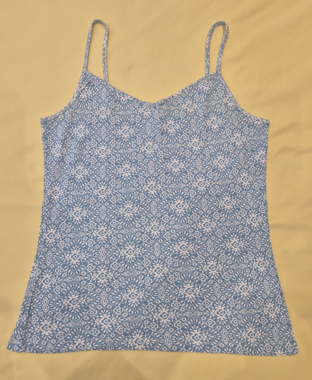 TU sky blue stretchy strapped top