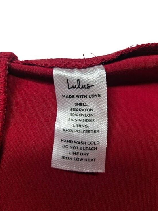 Lulus All the Rage Red Cross Front Cutout Bodysuit Sleeveless Stretch Size Med.