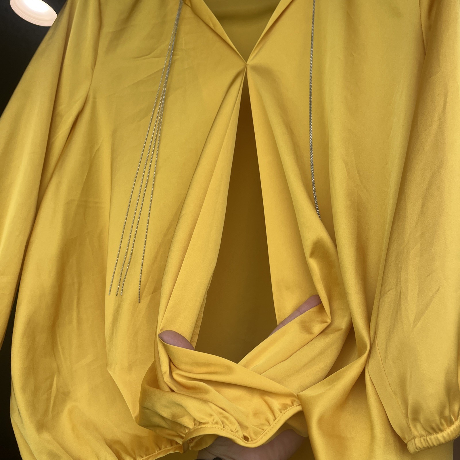 MARC NEW YORK ANDREW MARC MUSTARD YELLOW Women’s Size Medium Blouse