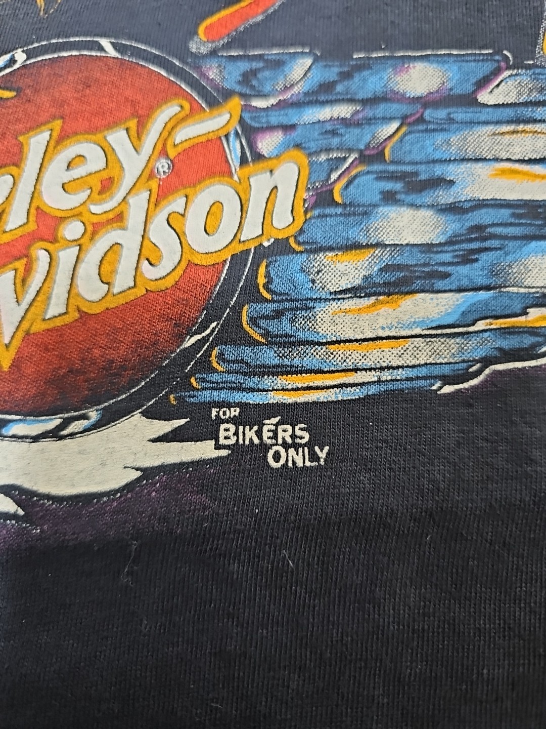 Vintage 1980s Size Small Harley Davidson Graphic T Shirt The Screamin Eagle USA