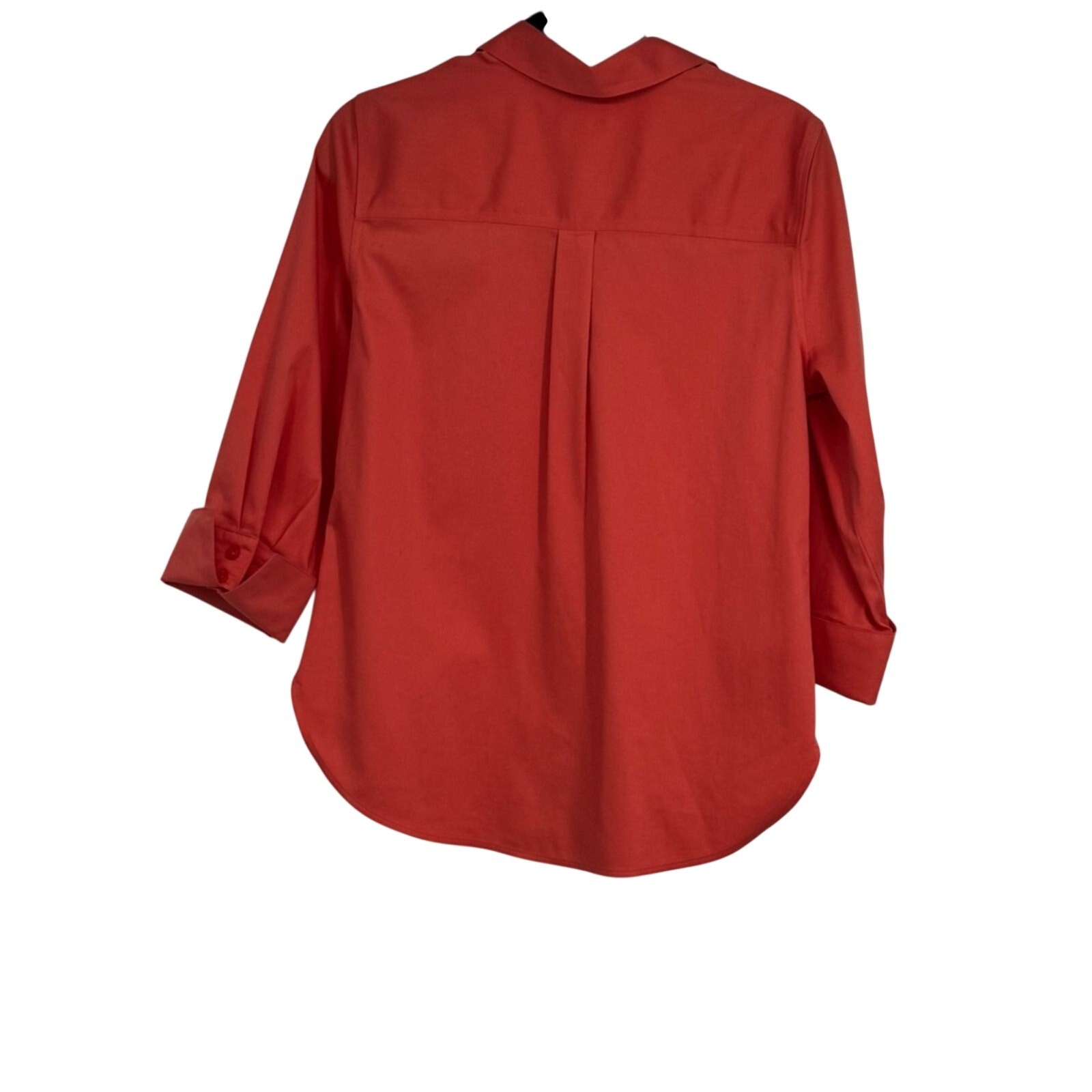 NWTS Chico’s 0 (Reg 4) Light Orange (Melon Mambo) No Iron 3/4 Sleeve BF Shirt