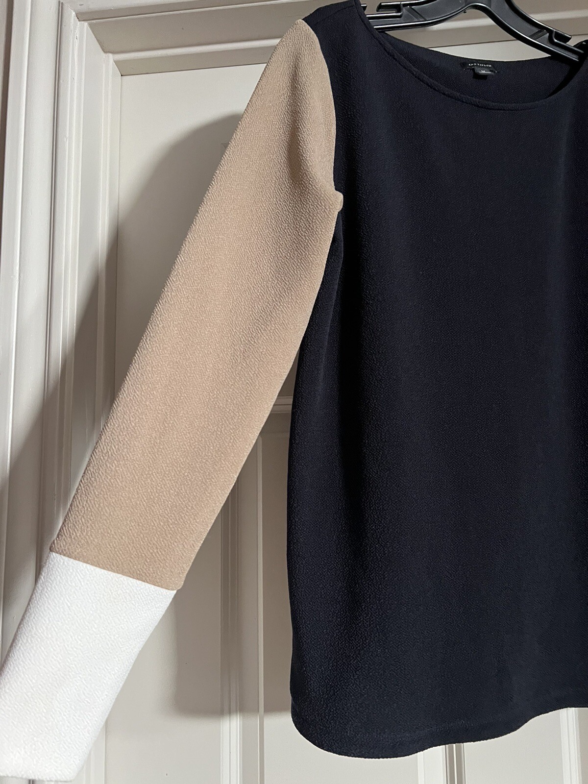 Ann Taylor Vintage Coastal Preppy Quiet Luxury Colorblock Old Money Size M