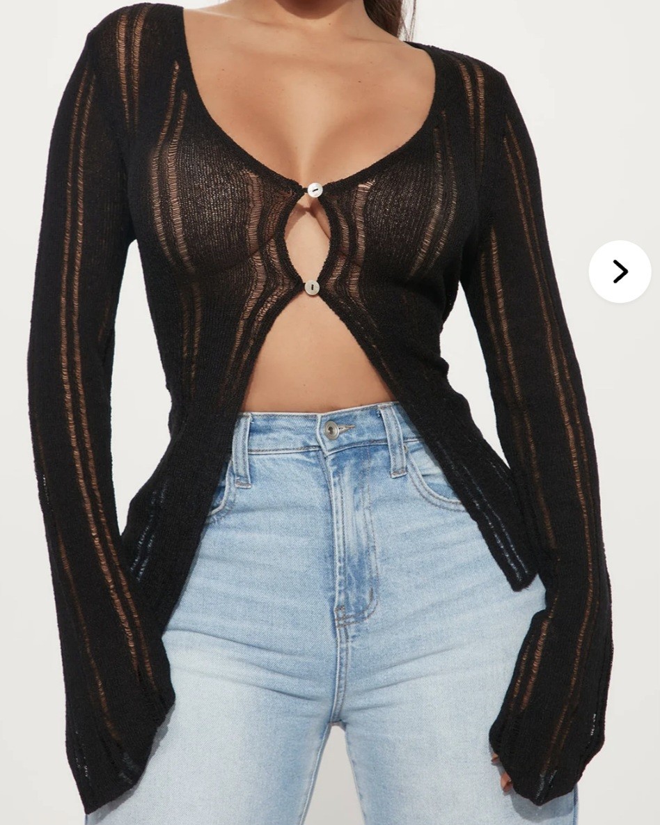 Lot Of 2: Fashion Nova Elvie Top Black & Taupe Size XL *NEW*