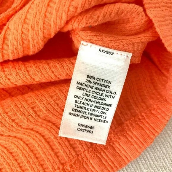 Abound stripped Orange Ruched Front Strappy Crop Top size large