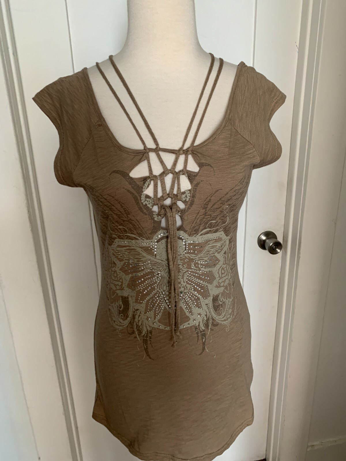Murmur Cap Sleeves Cotton T-shirt Various Color & Size NWT