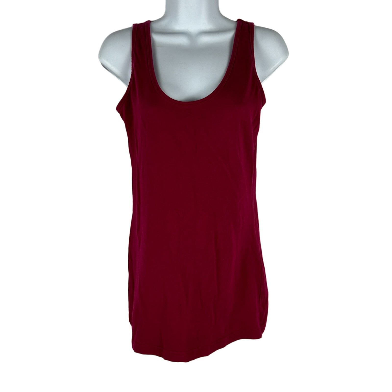 Maurices Women’s Sleeveless Red Tank Top Size M 95% Cotton 5% Spandex