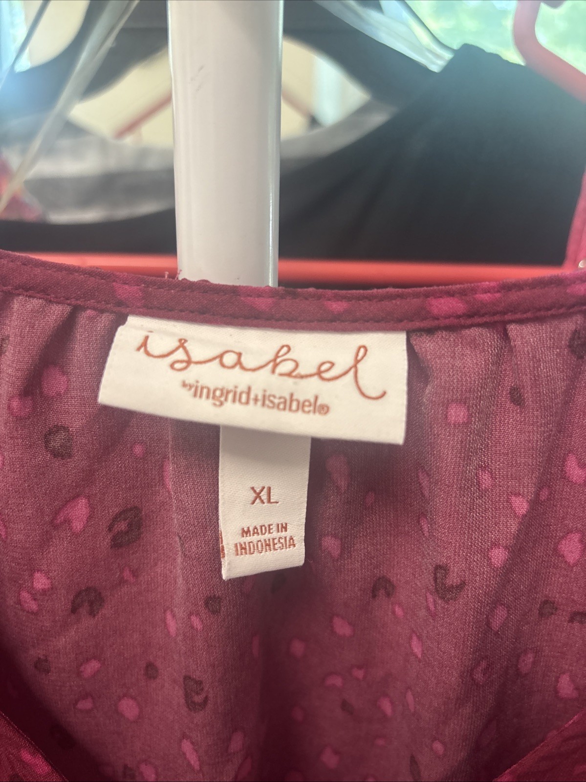Isabel by Ingrid & Isabel XL 3/4 Sleeve Purple Blouse