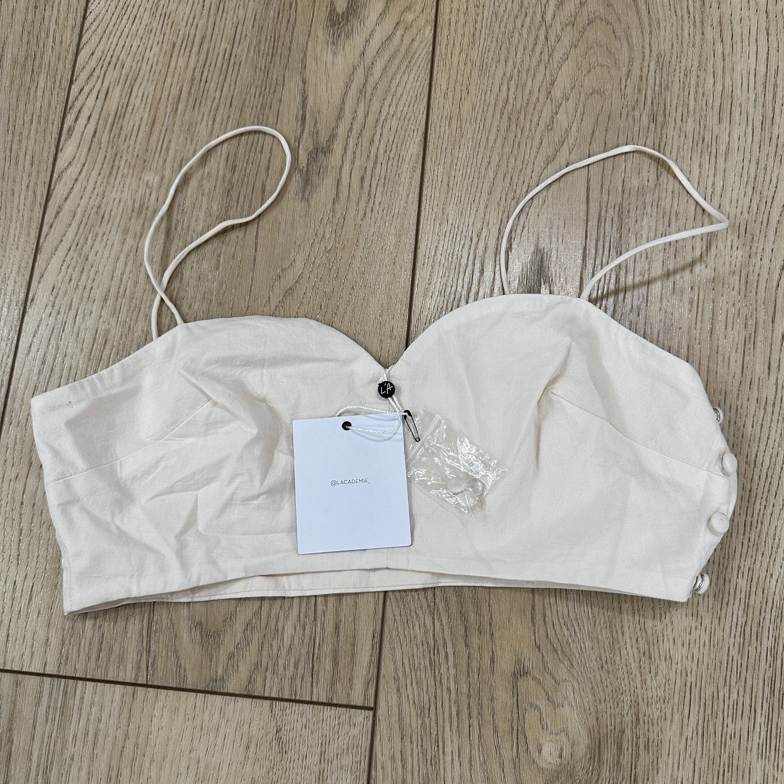 NWT L’Academie Tops Women’s Size S Beige