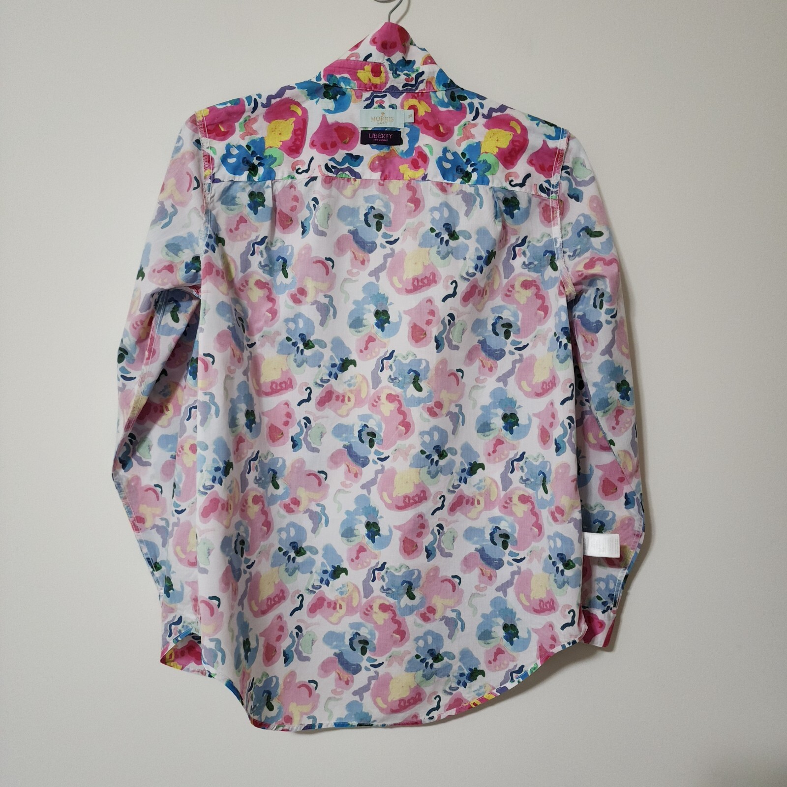 Morris Lady Sweden Liberty Fabric Cotton Floral Shirt Womens 38 M Button Up