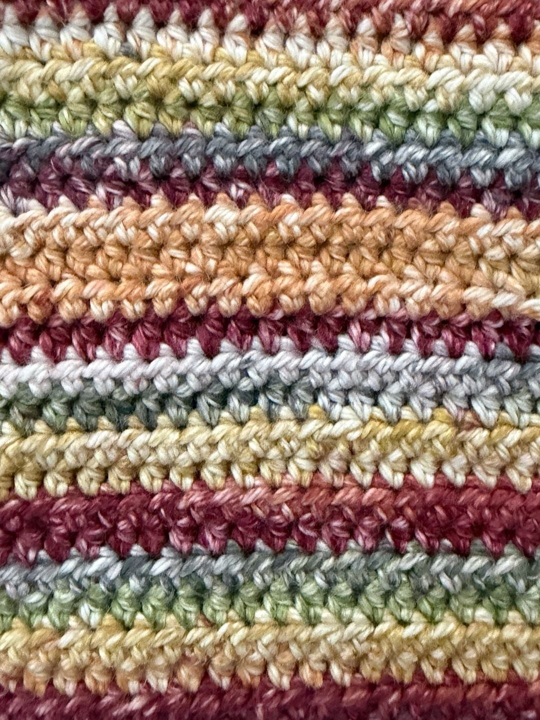 Multi-Color Striped Crochet Lace-Up Back Crop Top